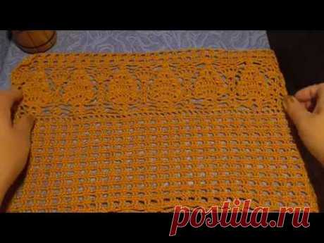 Готовые работы Процессы . Жилет- пляжная туника крючком. Платье= туника спицами