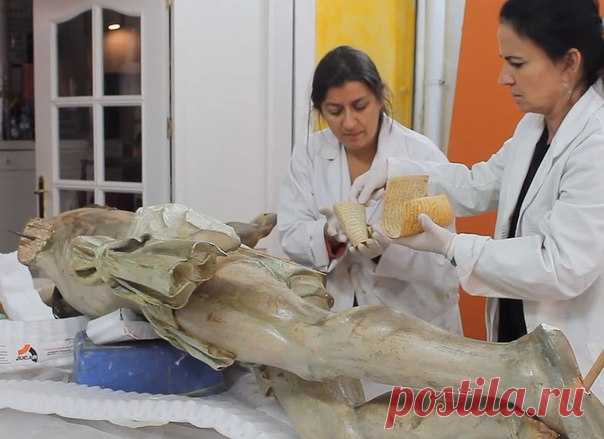 Реставрируя статую Христа, специалисты обнаружили в ней тайник, а внутри – два письма, написанные 240 лет назад.