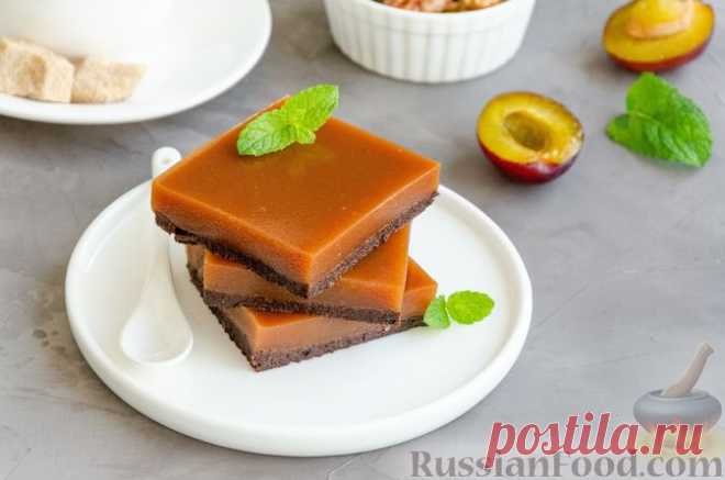 Рецепт: Сливовый десерт с черносливом и орехами на RussianFood.com