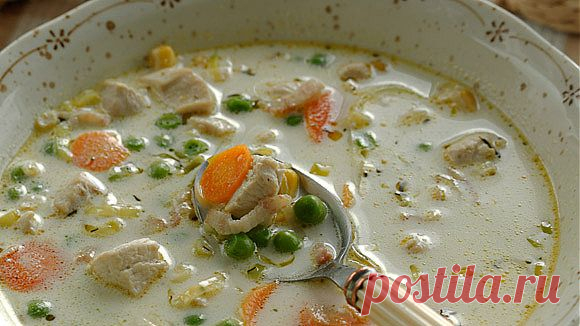 РЕЦЕПТ: КУРИНЫЙ СУП С ЯИЧНОЙ ЗАПРАВКОЙ