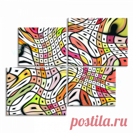 Модульная картина Геометрический вихрь купить в Киеве, цена в Украине | Kartiny