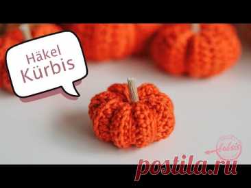 Mini Kürbis häkeln - die perfekte Herbstdekoration einfach und schnell mit der Gründl Cotton Quick