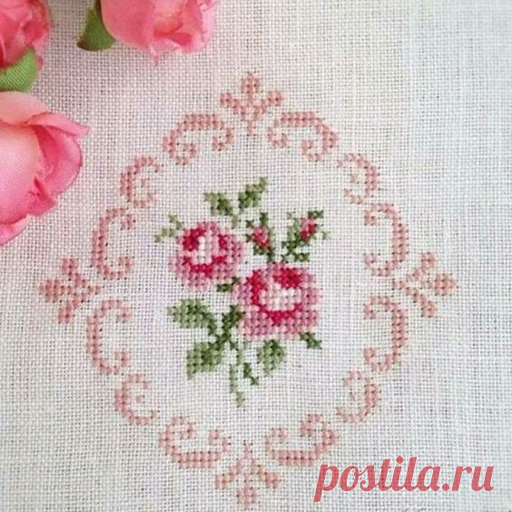 Розы. вышивка. схемы.  — Сделай сам, идеи для творчества - DIY Ideas