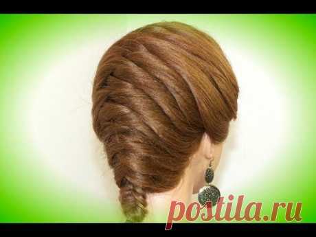 Everyday hairstyle. Hairstyles for long hair. Braid hair tutorial