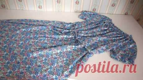 Сшила платье из нашего советского детства, фасон которого актуален во все времена. Для жары лучше не найти | Шебби-Шик | Яндекс Дзен