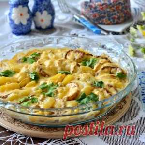 Запеканка из кабачка и картофеля