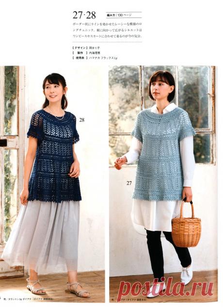 Туники крючком.