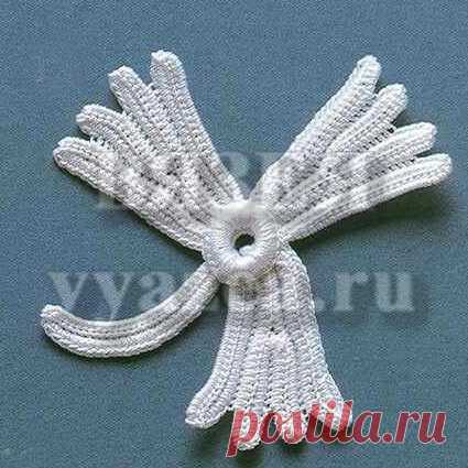 Мотивы ирландского кружева крючком схемы