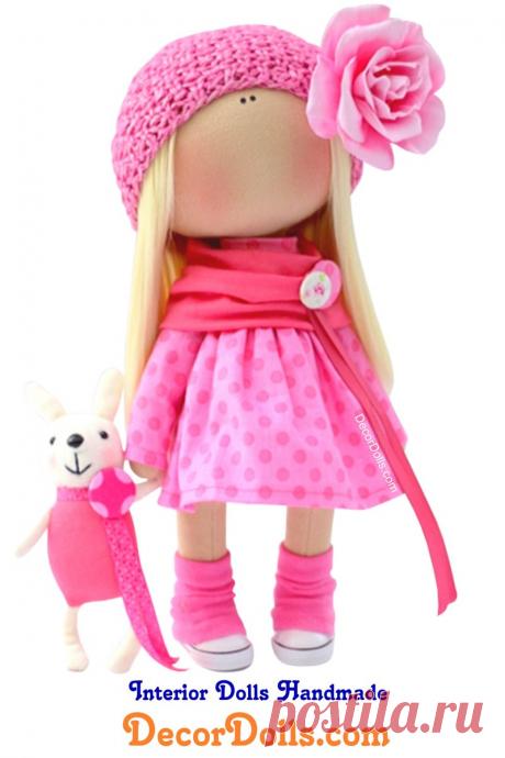 Handmade Fabric Doll, Tilda Collection Doll, Soft Nursery Doll, Cloth Rag Doll by Olga P Hello, dear visitors!This is unique handmade cloth doll created by master Olga Ponomareva (Kazan, Russia). Doll is made BY ORDER. Order production time is 14 - 21 days. FREE SHIPPING TO ANY COUNTRYDoll is 30 cm (11.8 inch) tall and made of BEST quality materials.You can order almost any changes in this doll: - hair sty