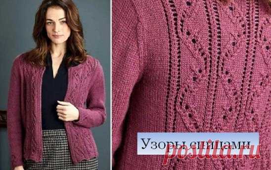 Узор (154) | Вертикальный узор для отделки простых изделий
#узорный_ряд
Простой вертикальный узор, используемый для отделки вязаных изделий. Рисунок можно использовать и для сплошного вязания.