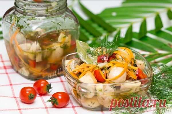 ГРИБЫ, МАРИНОВАННЫЕ С ОВОЩАМИ