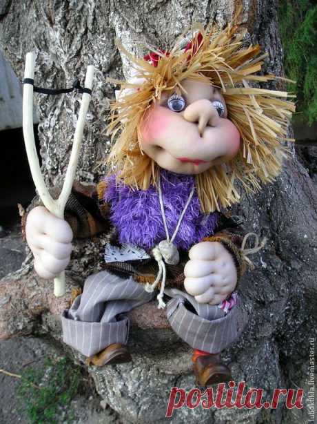 Домовой. Домовёнок Ляпачок 3 - домовой,домовёнок,ляпачок,скульптурный текстиль