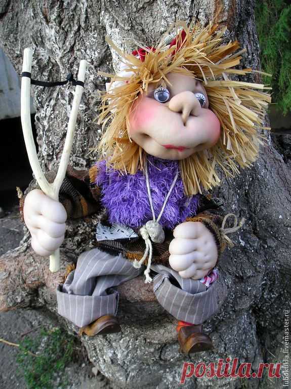 Домовой. Домовёнок Ляпачок 3 - домовой,домовёнок,ляпачок,скульптурный текстиль