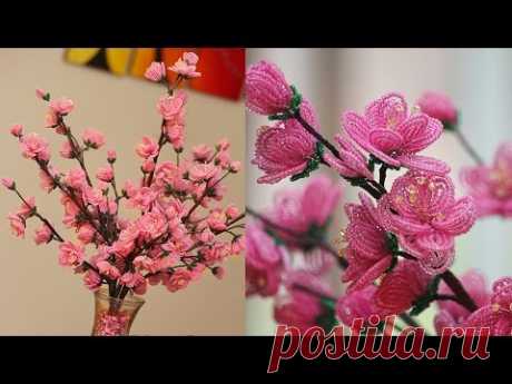 French beaded flowers: Cherry Blossoms PART 2