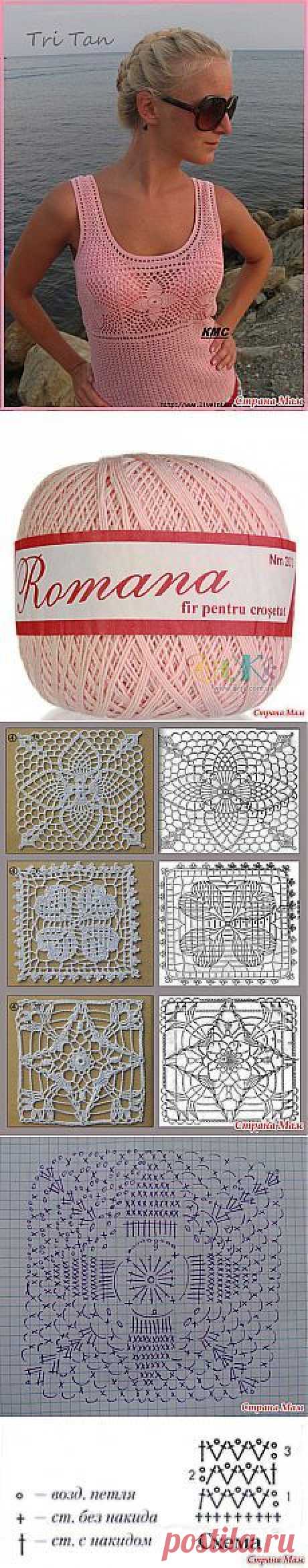 Leuke zomertop haken met diagram