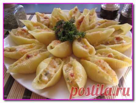Жульен с курицей в больших ракушках | vipvkusnyashka.ru