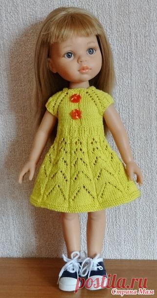 Платье спицами для Paola Reina - Гардероб для куклы - Страна Мам