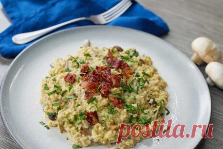 Рецепт пшенотто с грибами