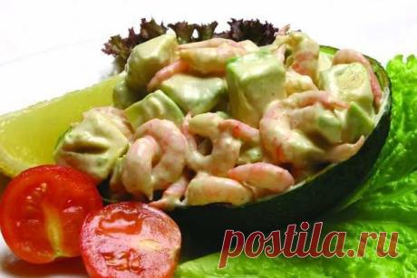 Рецепт салата с креветками и авокадо, как приготовить
