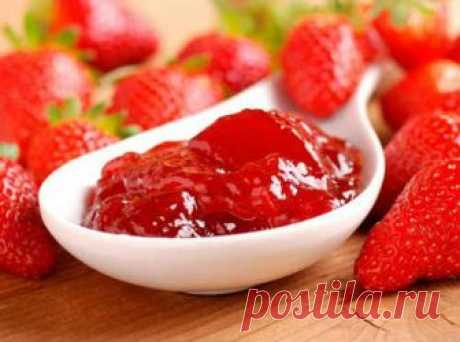 Конфитюр из клубники - рецепт на зиму с желатином, лимоном