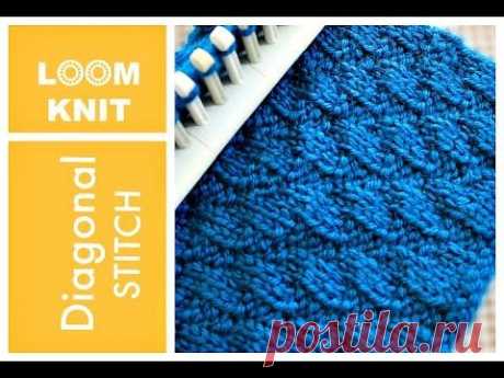 LOOM KNITTING STITCHES Diagonal Stitch