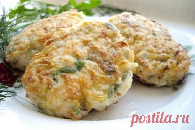 Котлеты из кабачков с фаршем