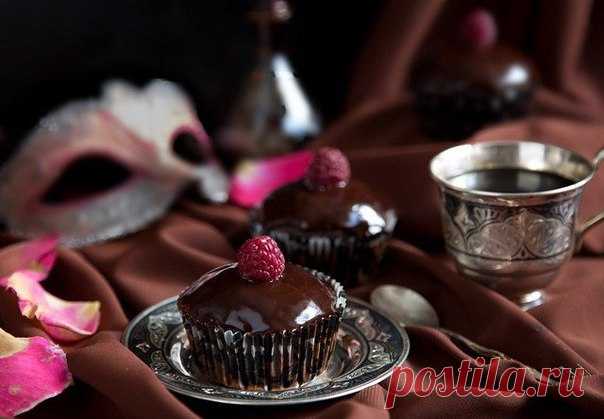 Темные шоколадные кексы 