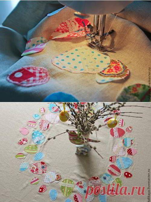 Изготовим пасхальную скатерть мк. | ШТОРЫ, ЛАМБРЕКЕНЫ, ДОМАШНИЙ ТЕКСТИЛЬ СВОИМИ РУКАМИ