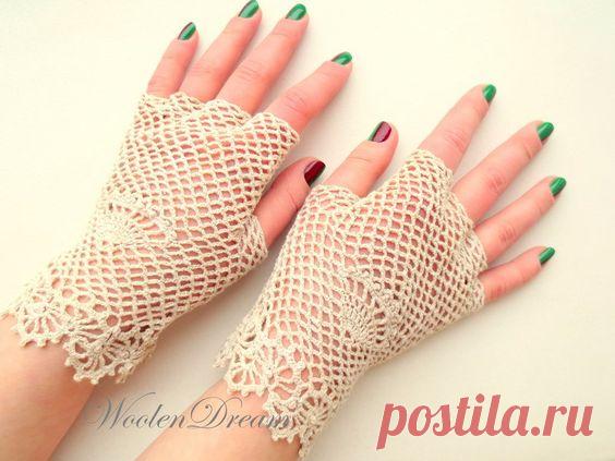 Vintage lace gloves | Etsy