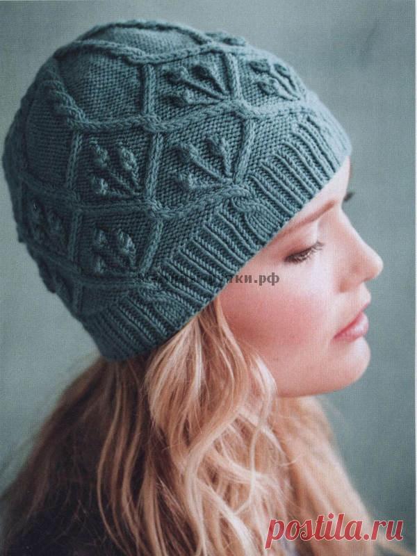 Бесшовная шапка вязаная спицами (Seamless Cap). Схемы и описание на русском - Мамины ручки