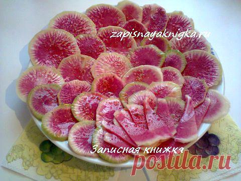 Салат из редьки рецепты | Записная книжка рецептов Анюты