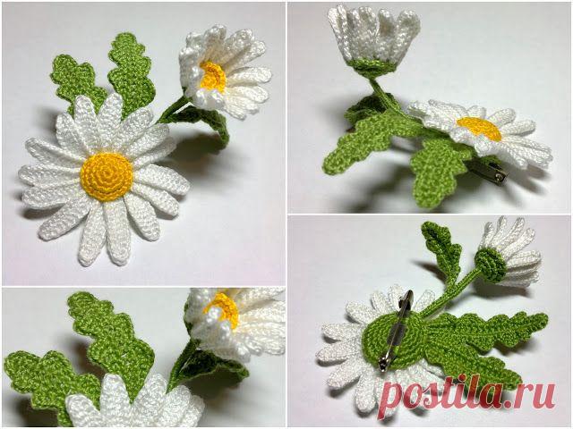 Ромашка крючком. Мастер-класс