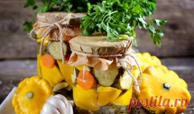 Хрустящие маринованные патиссоны с огурцами - Узнал сам расскажи другому все самое интересное - медиаплатформа МирТесен