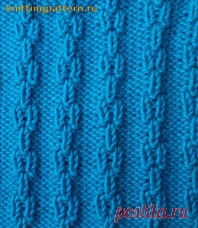 Резинка вязание спицами Резинка Колосок