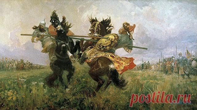 Поединок Пересвета с Челубеем