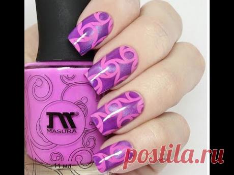 Стемпинг дизайн с магнитным лаком MASURA / Stamping Nail Art with MASURA Magnetic Nail Polish