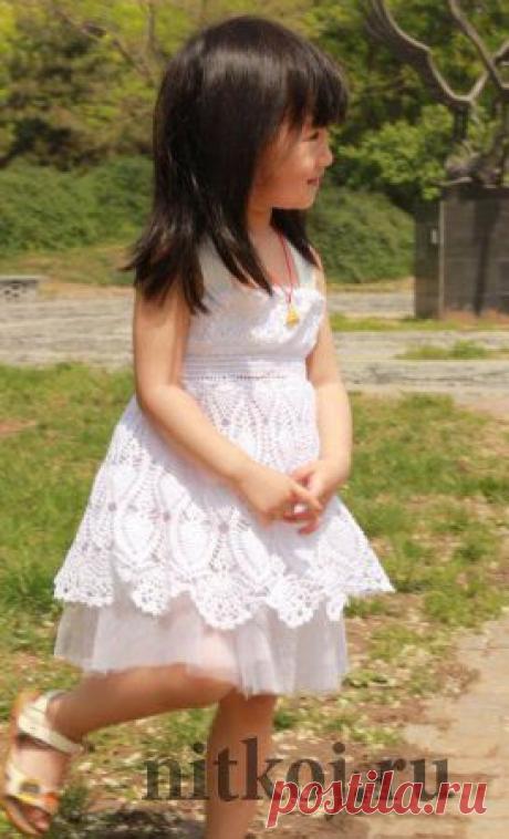 Сарафанчик для принцески » Ниткой - вязаные вещи для вашего дома, вязание крючком, вязание спицами, схемы вязания