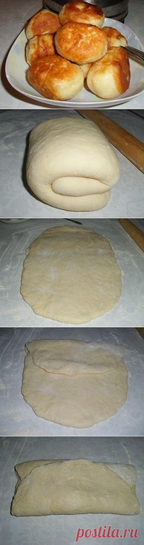 Тесто на кефире для пирожков, без дрожжей.