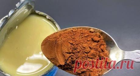 Добавляем какао в сгущенное молока и превращаем в полкило шоколадных конфет Ингредиенты: сгущеное молоко — 1 банка какао — 4 ст.л. сливочное масло — 30 гр. Приготовление: В сотейник выливаем сгущенку, добавляем какао, перемешиваем и сразу ставим на плиту. Доводим смесь до кипения, постоянно помешивая.