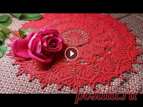 РЕЛЬЕФНАЯ САЛФЕТКА &quot;КРОССАНДРА&quot;  20-29 ряд Продолжаем вязать рельефную салфетку крючком... Салфетка связана по мотивам салфетки Julia Hart (draiguna) &quot;Arcanoweave&quot;. Диаметр после блок...