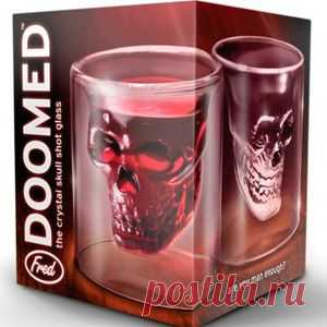 Набор из 2-х стопок-черепов «DOOMED»