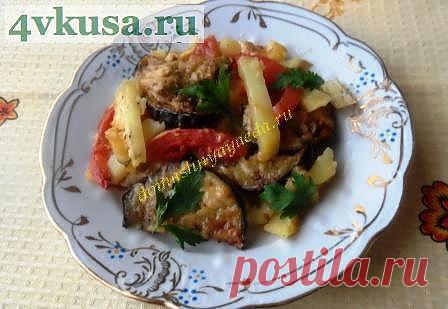 Картофель запеченный с беконом и овощами | 4vkusa.ru