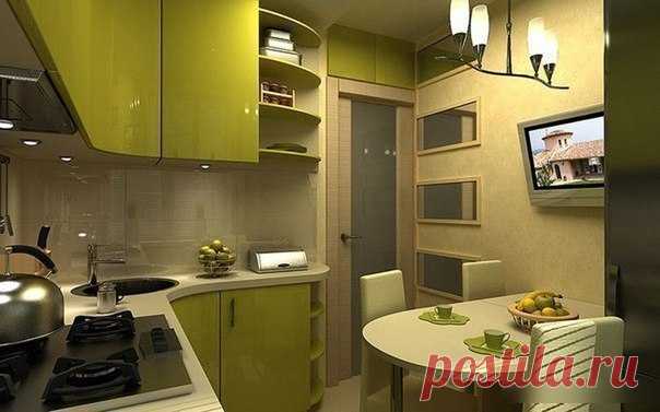 Кухня 6 квадратов. Обалденно!