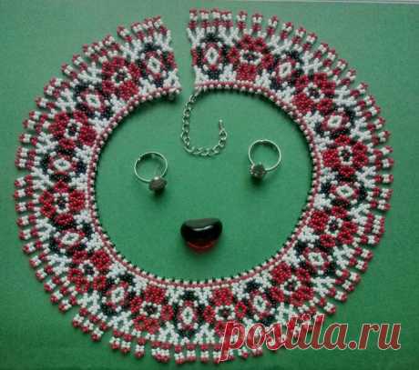 Ожерелье из бисера. Схема плетения — HandMade