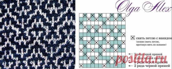 Узор ленивого жаккарда