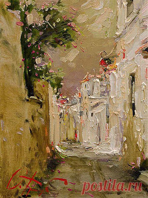 Улочки Каталонии. Картины художника. Трофимов Олег Михайлович. Художники. Картины, картинная галерея, продажа картин