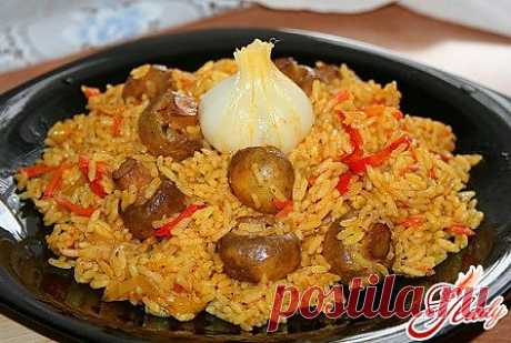 Плов с грибами – рецепт для постного стола