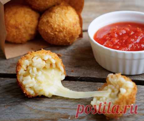 10 бессовестно вкусных блюд с сыром--Аранчини из ризотто с сыром
