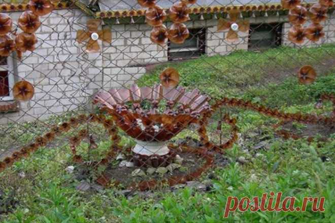 Поделки из пластиковых бутылок для сада, дачи. Детские поделки из пластиковых бутылок своими руками с фото - цветы, пальма, вазы, бабочки из бутылки, кормушка