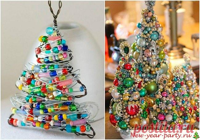 Елка из бисера - пошаговые мастер-классы, схемы и фото-идеи